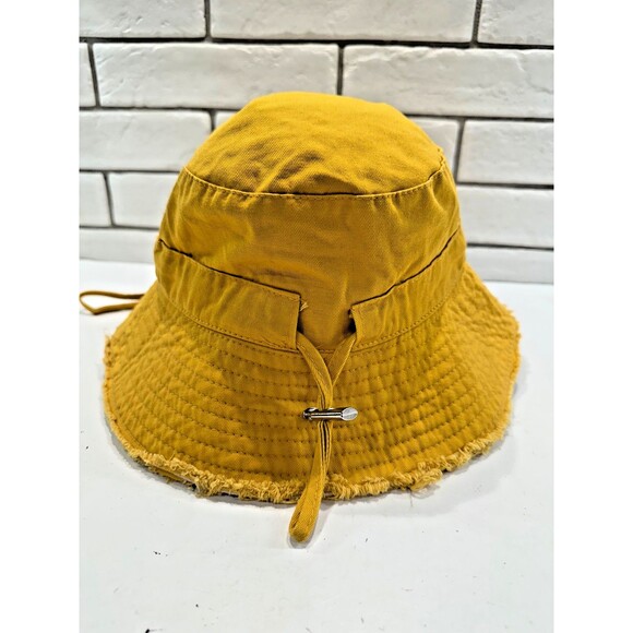 Jacquemes Le Bob Artichaut Bucket Hat In Mustard‎ Yellow